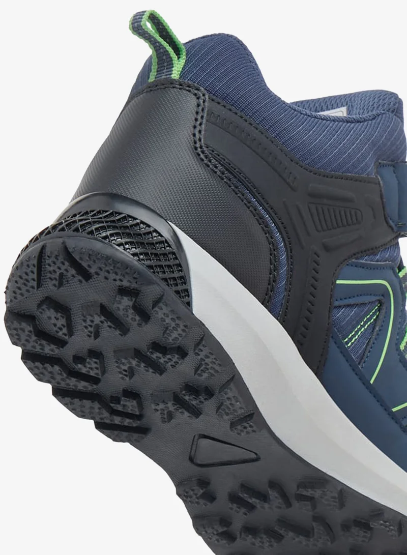 Kappa Boys Panelled Lace Detail Sports Shoes with Hook and Loop Closure